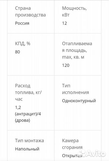 Твердотопливный котел бу