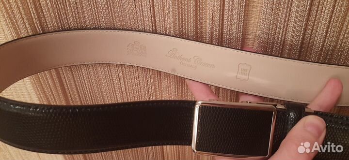 Новый мужской ремень Anthoni crown 115 см