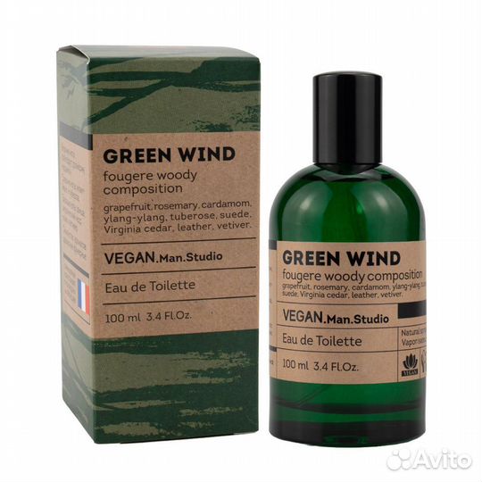 Туал. вода муж. Vegan Man Studio Green Wind,100мл