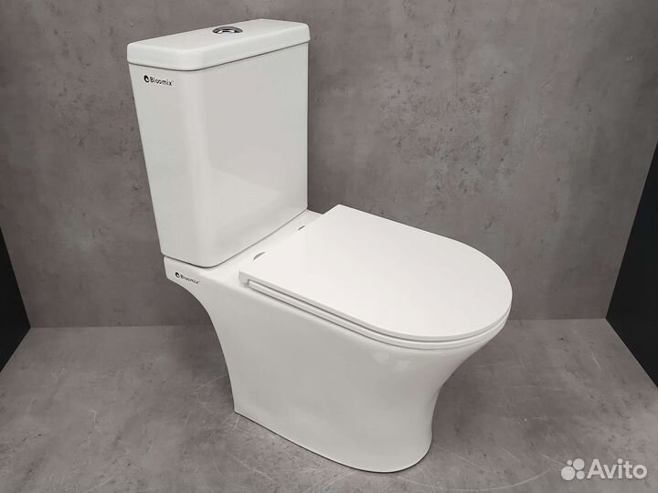 Унитаз-компакт S-Line 5010 безободковый bloomix