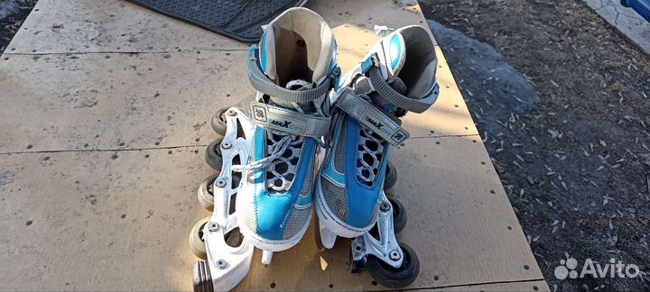 Роликовые коньки детские раздвижные