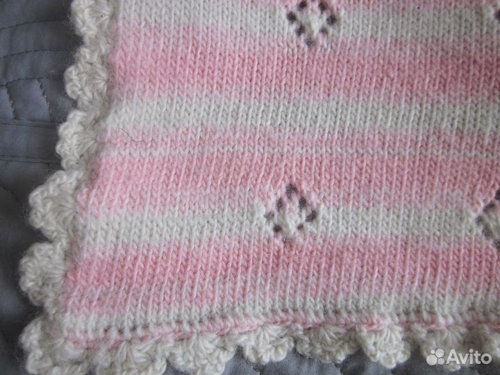 Плед детский вязаный