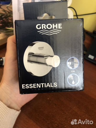 Крючок grohe темный графит