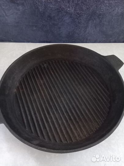 Чугунная сковорода гриль СССР советская