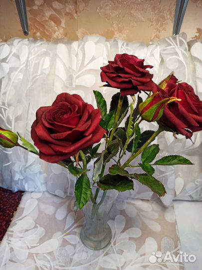 Роза из холодного фарфора