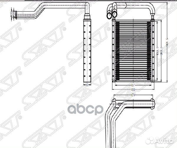 Радиатор отопителя салона hyundai solaris/KIA R