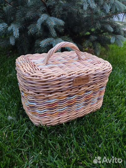 Плетеный короб для хранения