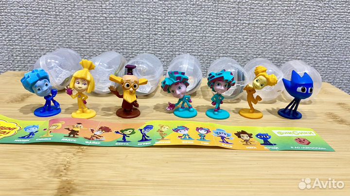 Фиксики фигурки из шоколадного шара чупа-чупс