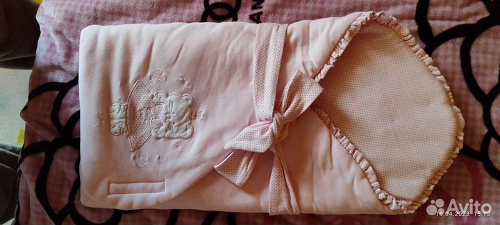 Конверт на выписку для девочки весна лето осень