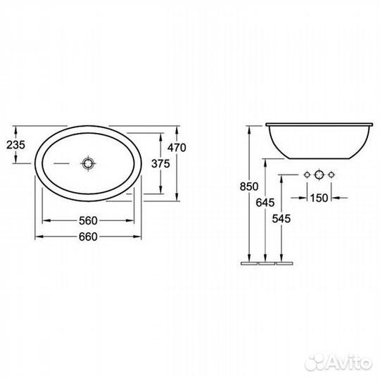 Раковина Villeroy&Boch Loop&Friends 615530R1