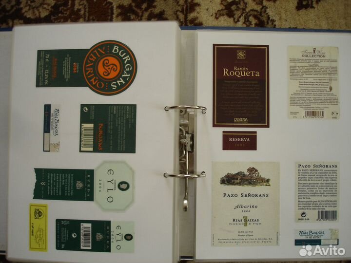 Коллекция винных этикеток