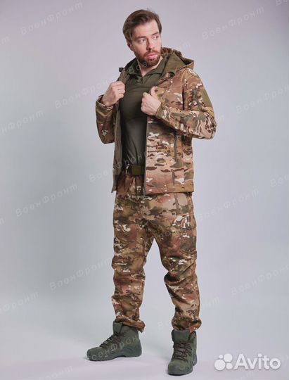 Костюм тактический softshell мультикам
