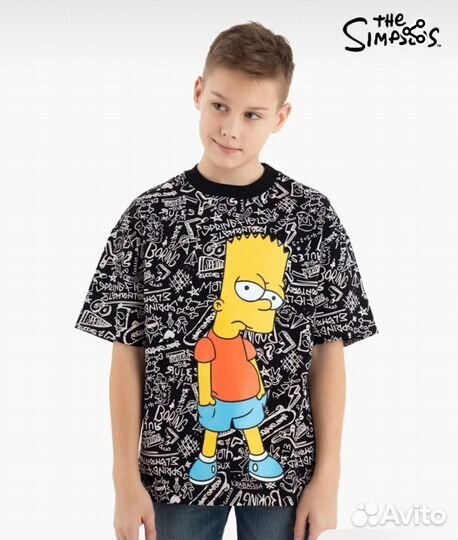 Лонгслив для мальчика 152 Симпсон