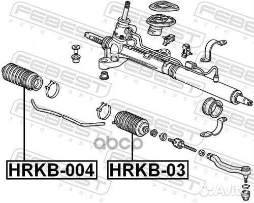 Пыльник рулевой рейки лев honda CR-V RD1/RD