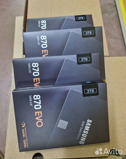 Накопитель SSD 2Tb Samsung 870 EVO (MZ-77E2T0BW)