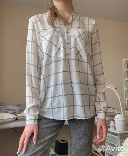 Блузка женская в клеточку