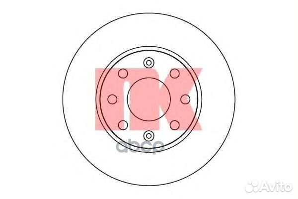 205008NK диск тормозной передний Daewoo Kalos