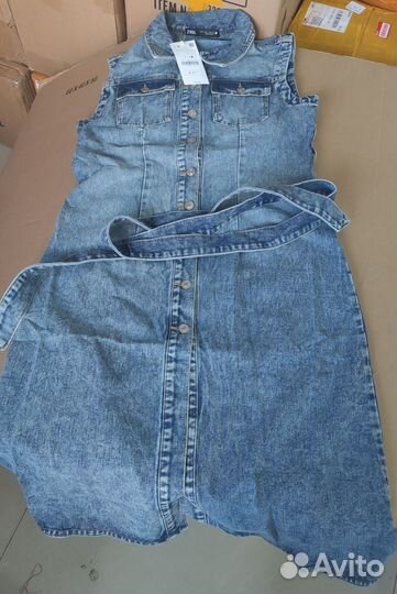 Джинсовый сарафан Zara