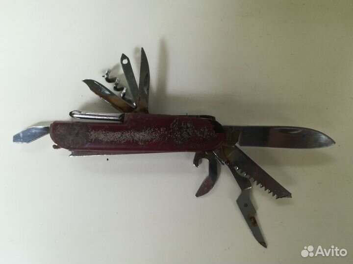 Нож складной швейцарский