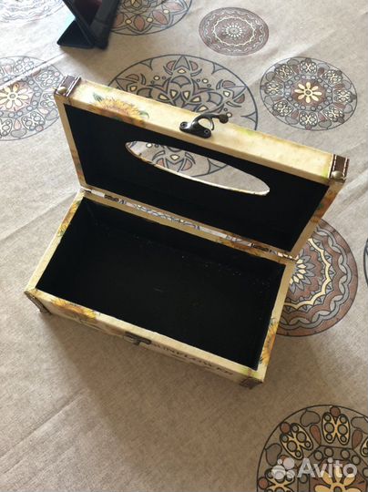 Коробка для салфеток интерьерная