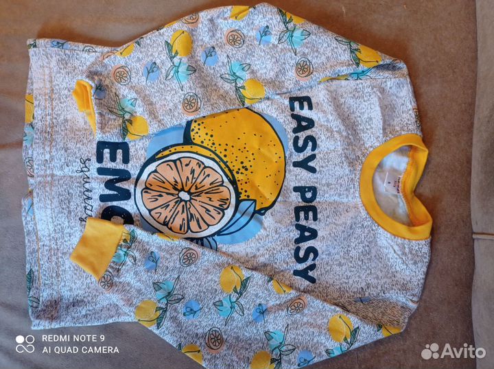 Пижама детская теплая новая