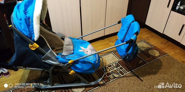 Сани коляска детские ника