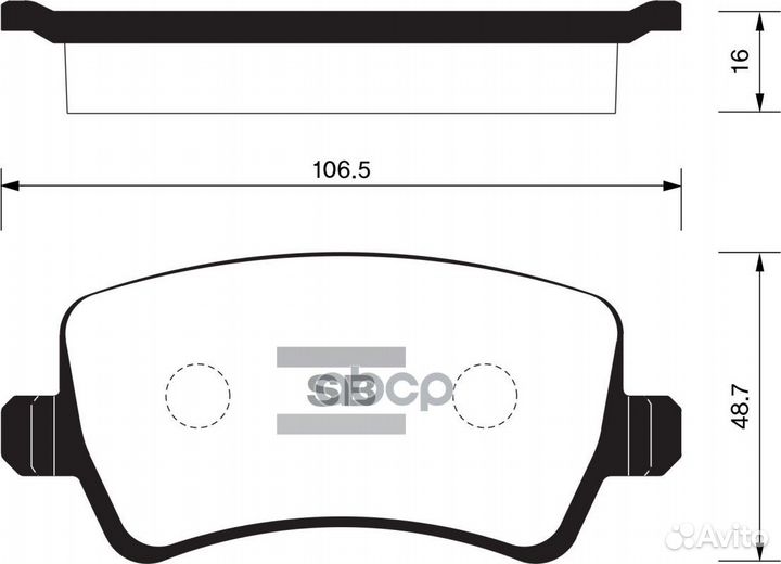 Колодки торм.дисковые Hi-Q volvo S60 14- R (D13