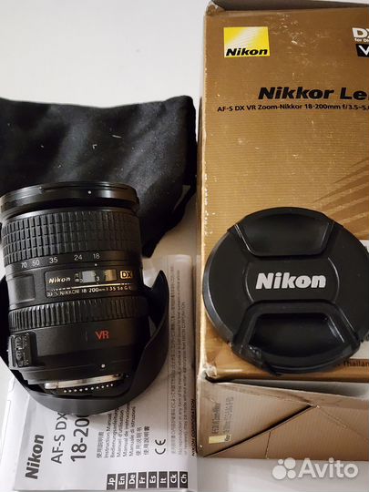 Объектив Nikon Nikkor 18-200 3.5-5.6 G ED DX VR