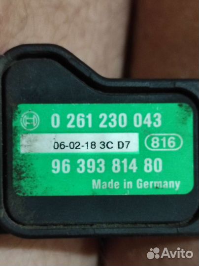 Датчик давления, датчик коленвала Пежо и Ситроен