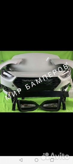 Бампер Hyundai Solaris 2017 +