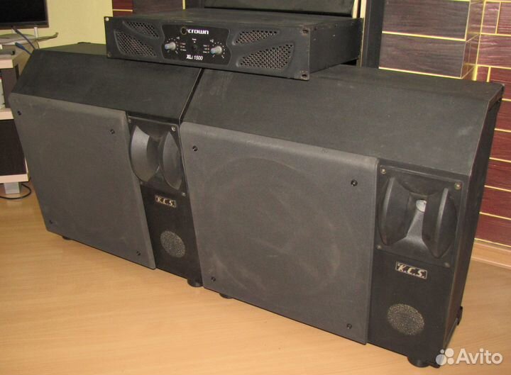 Колонки KCS 1200W Pro 2шт Испания Усилитель звука