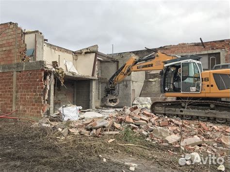 Демонтаж слом строений вывоз строй мусора