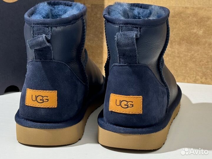 Угги Ugg Mens Classic Mini Metallic Navy