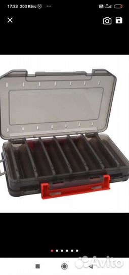 Коробка для воблеров и снастией двусторонняя