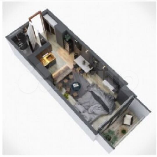 Квартира-студия, 31,4 м² (Грузия)