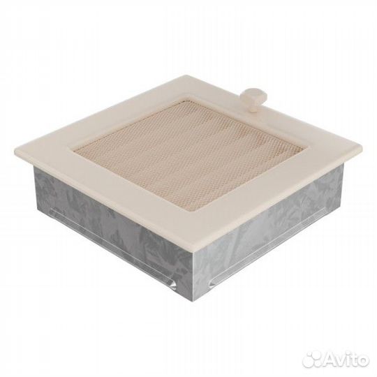 Вент решетка Kratki кремовая с жалюзи 22 см 45 см