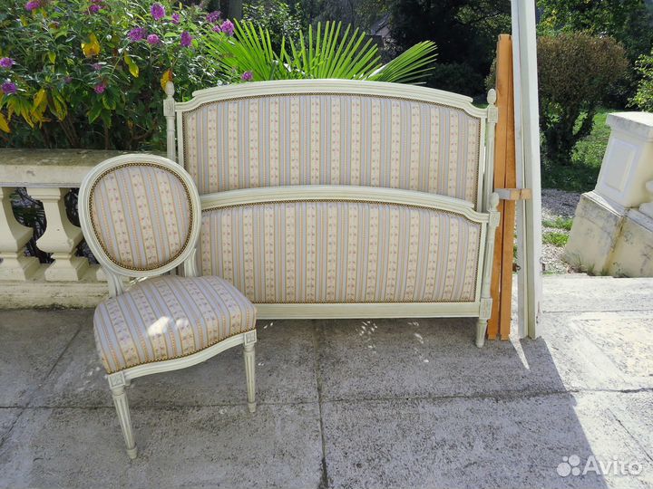 Старинная кровать Кровать двухспальная Массив Фран