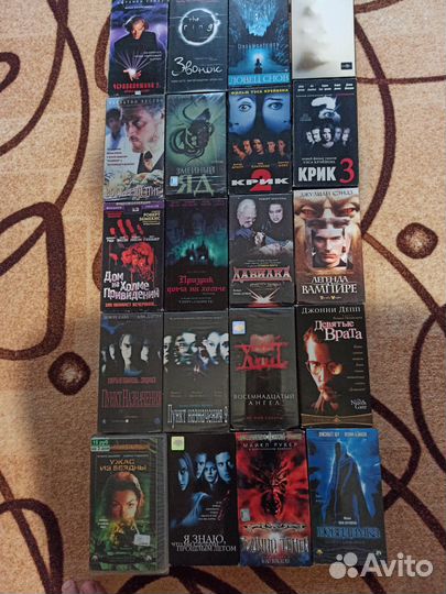 Видеокассеты vhs боевики, триллеры, ужасы