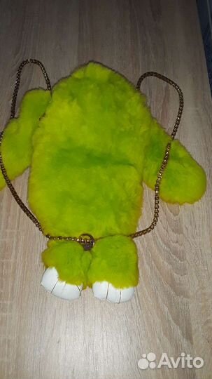 Меховой рюкзак - сумка