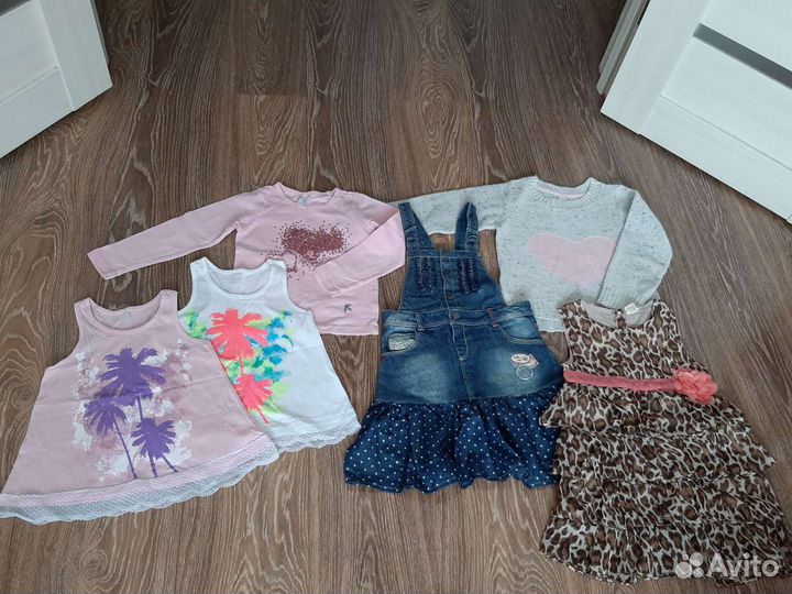 Вещи пакетом на девочку 98-104