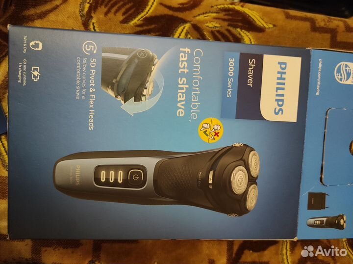 Роторная электробритва Philips series 3000