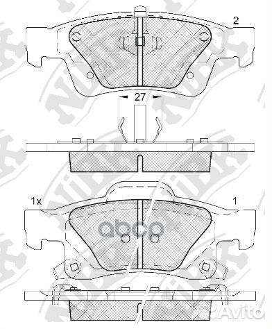 Колодки тормозные дисковые jeep grand cherokee