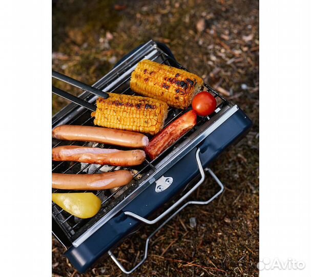 Портативный гриль RoadLike Grill, синий