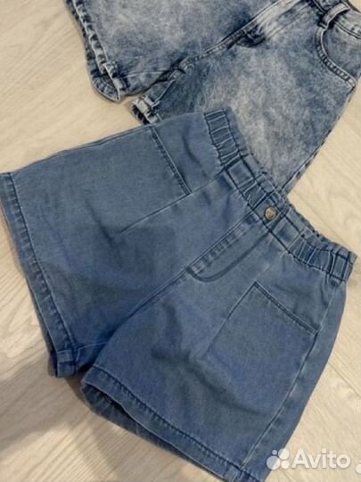 Шорты джинсовые на девочку 134 140