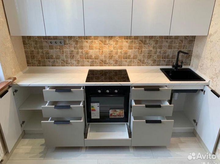 Прямая кухня 2 метра