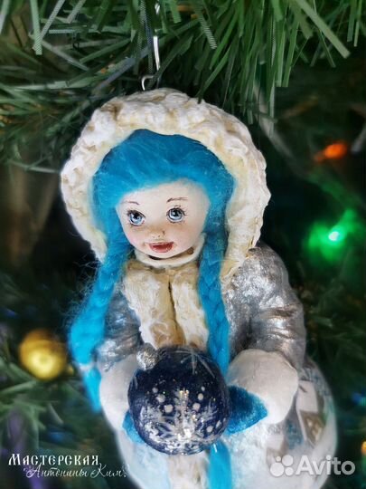 Ватные елочные игрушки