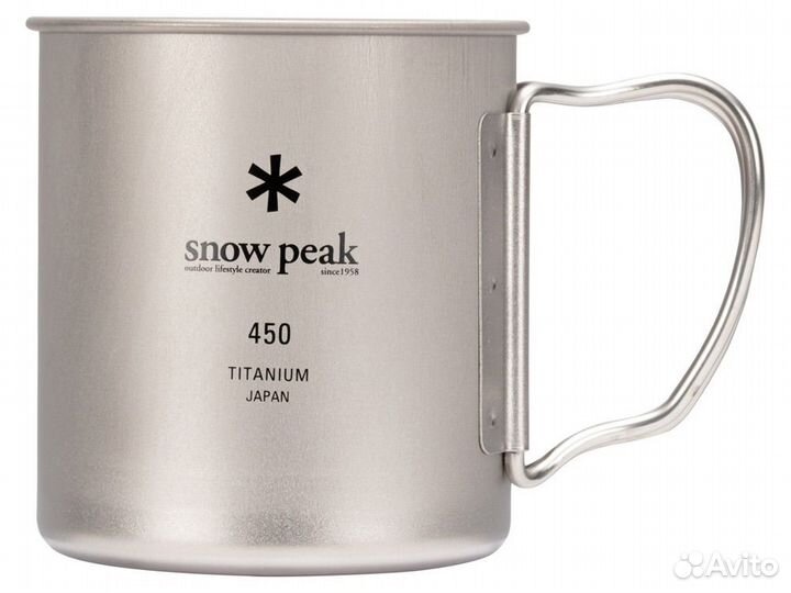 Кружка титановая Snow Peak Titanium Mug 450 MG-143