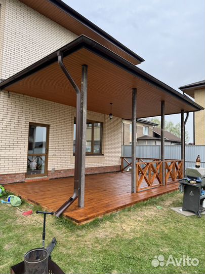 Кровля ремонт крыши веранды тераски сайдинг