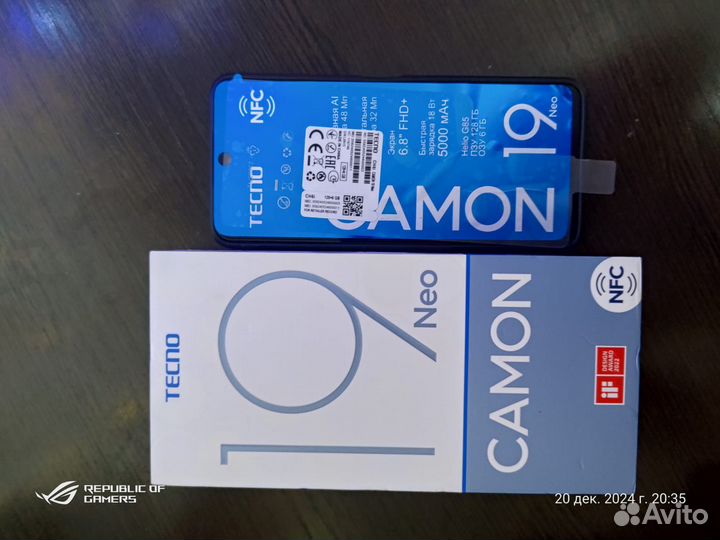 TECNO Camon 19 Neo, 6/128 ГБ