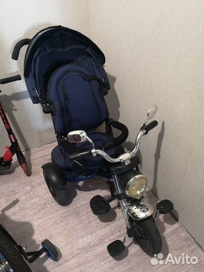 Трехколесный велосипед с ручкой choper